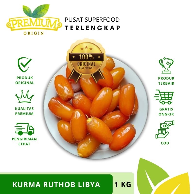

Kurma Ruthob Libya 1 KG | Kurma Ruthob | Kurma Basah dan FRESH