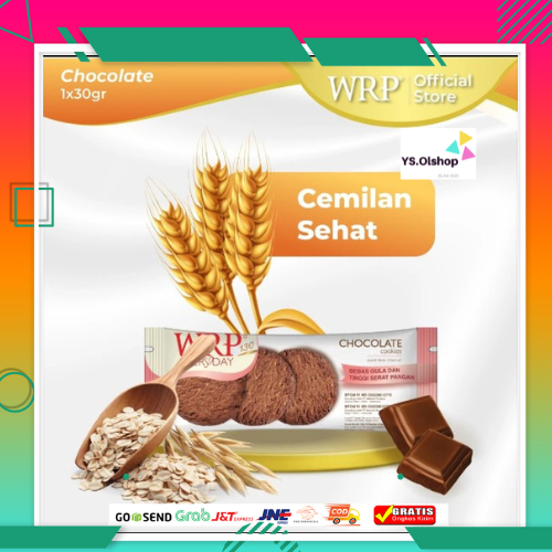 

WRP Chocolate Cookies 30g - Camilan Diet Kukis bebas Gula