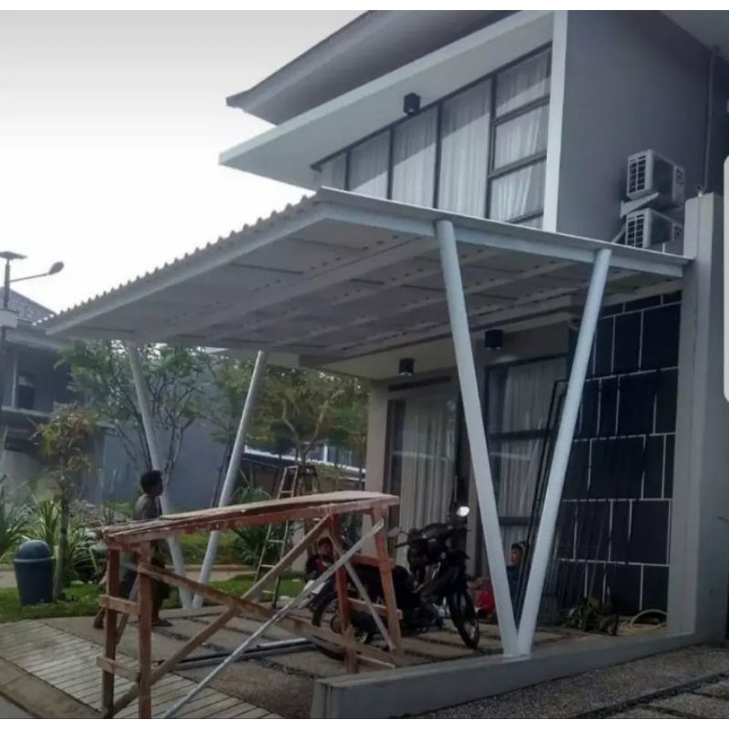 kanopi baja ringan tiang V