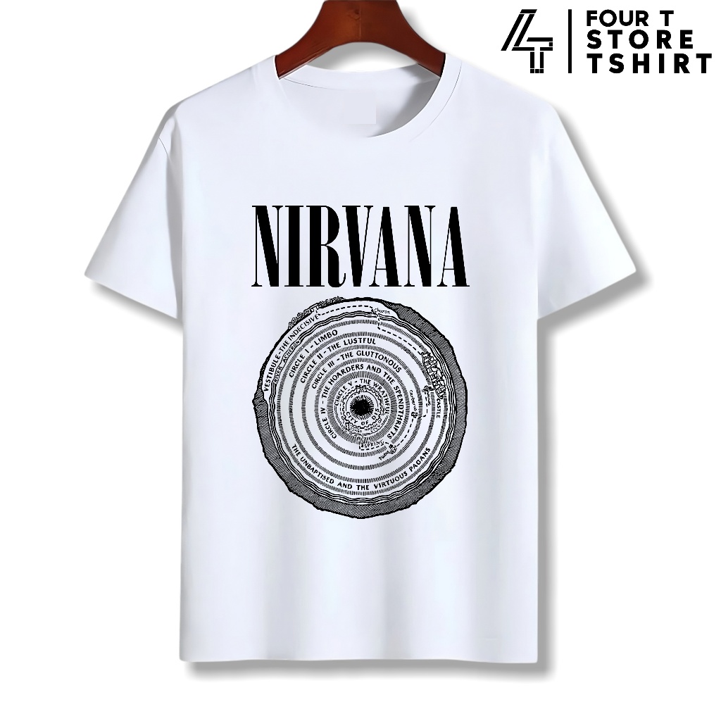 Kaos Nirvana Nevermind Vestiblue Original Mandra Pria Wanita H&M T-Shirt 100% Katun Combed Premium