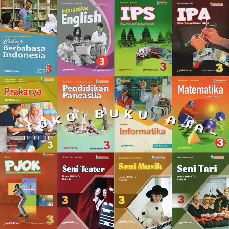 Ori- Prakarya Seni Tari Splash Bahasa Inggris IPA Informatika Kelas 9 SMP Yudhistira Kurikulum Merde