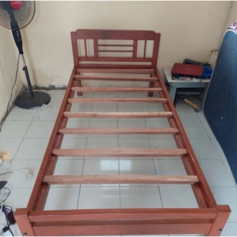 Dipan Kayu Jati Belanda | Dipan Kayu | Difan Minimalis | Ranjang | Ranjang Kayu | Tempat Tidur | Tem