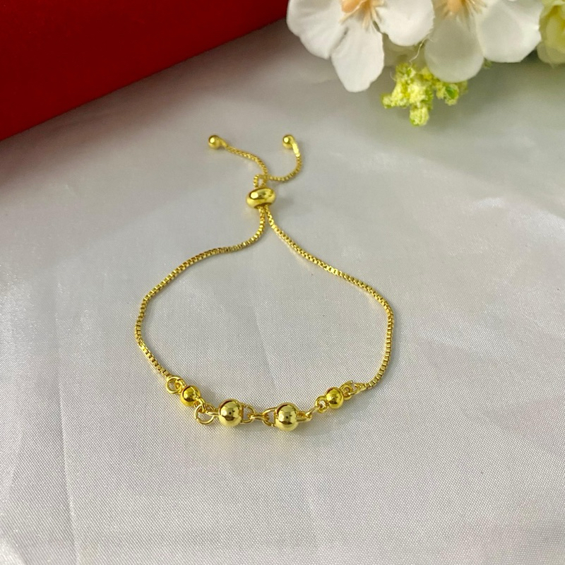 Gelang Emas Kw Super 24 Karat/Dilapisi kristal asli Bangkok.99,9% TERBUKTI AWET