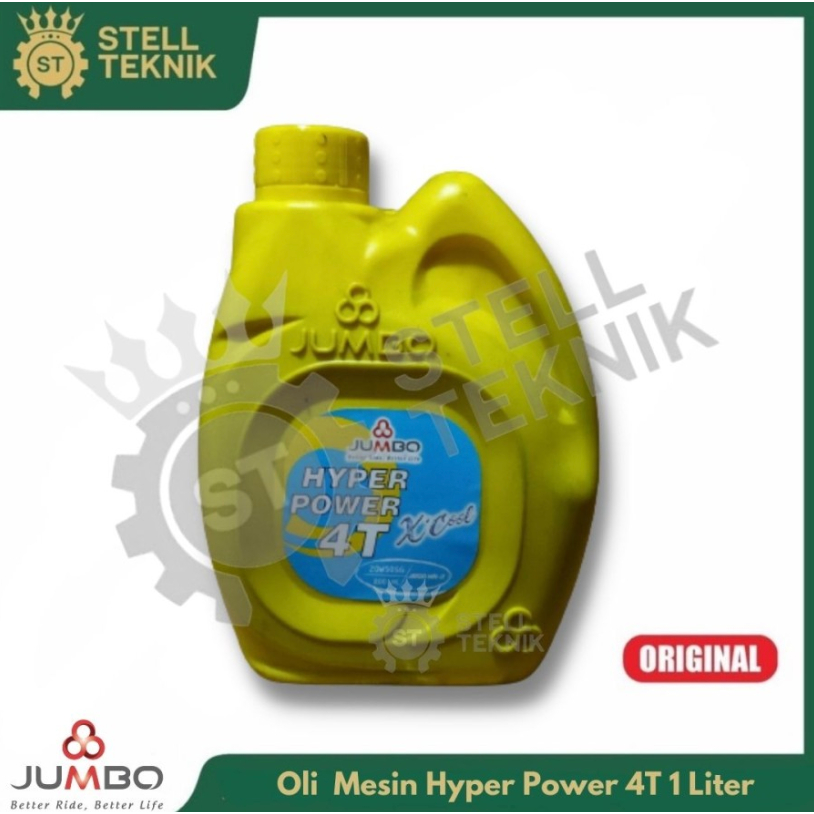 Oli Mesin Hyper Power 1 Liter 4 Tak JUMBO Asli