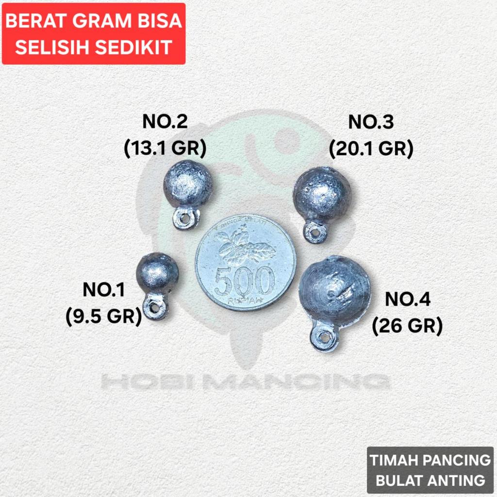 Timah Pancing Bulat Anting / Model Anting