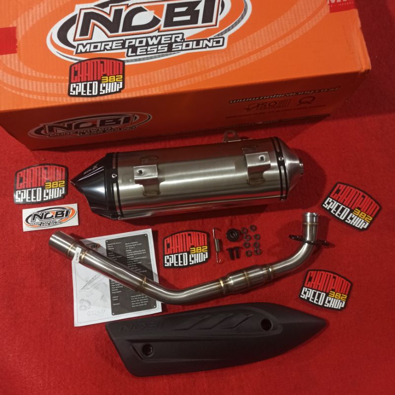Knalpot Standar Racing NOBI NOB1 Bold X Stainless Aerox 155 OLD 2017-2020 LEXI 125