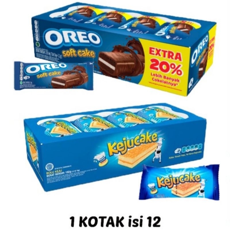 

OREO SOFT CAKE KEJU CAKE isi 12 bolu