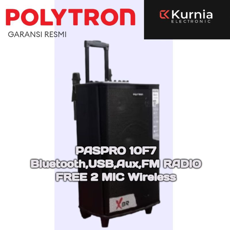POLYTRON PASPRO 10F7/  PASPRO10F7 SPEAKER BLUETOOTH KARAOKE