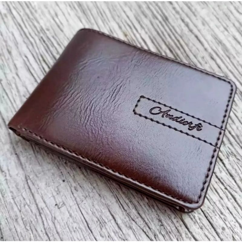 Dompet pria mini Glossy Dompet kulit kecil pria