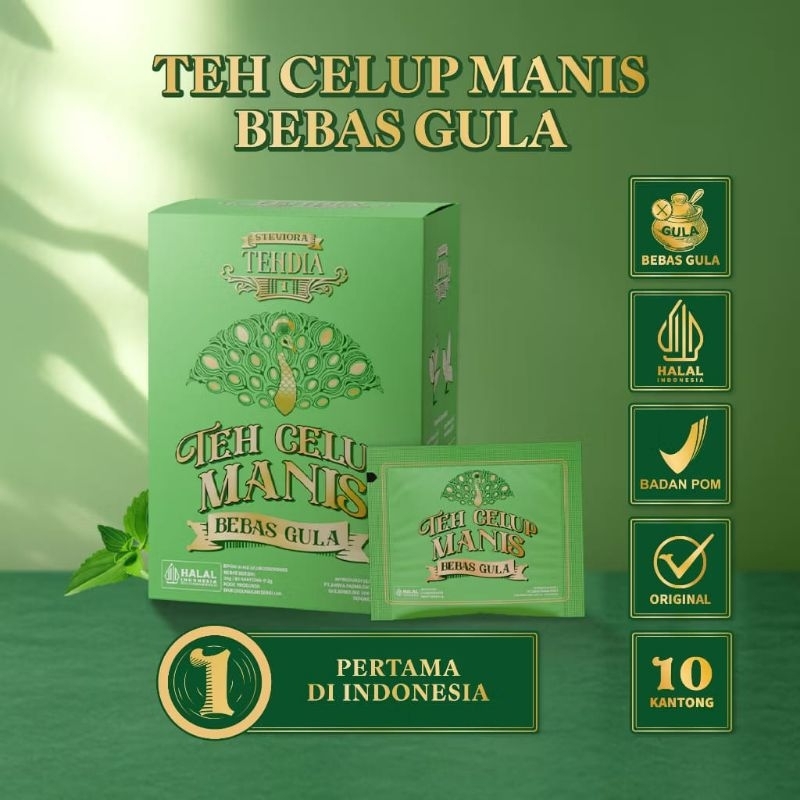 

TEH DIA - Teh Celup Manis Bebas Gula 10s - Teh Herbal