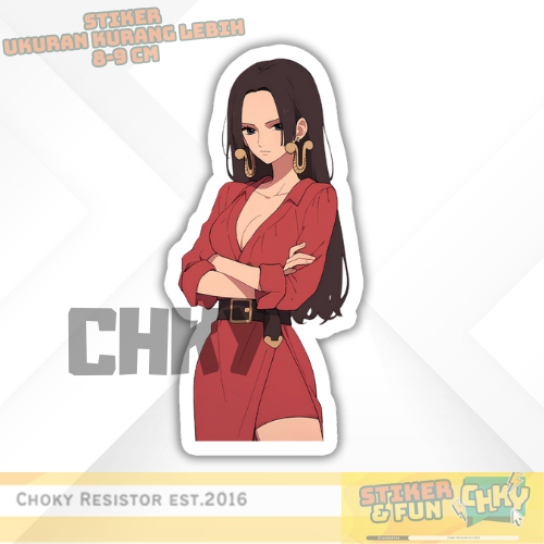 

Stiker Sticker Vinyl Laminasi Glosy BOA HANCOCK ONE PIECE Vol 4