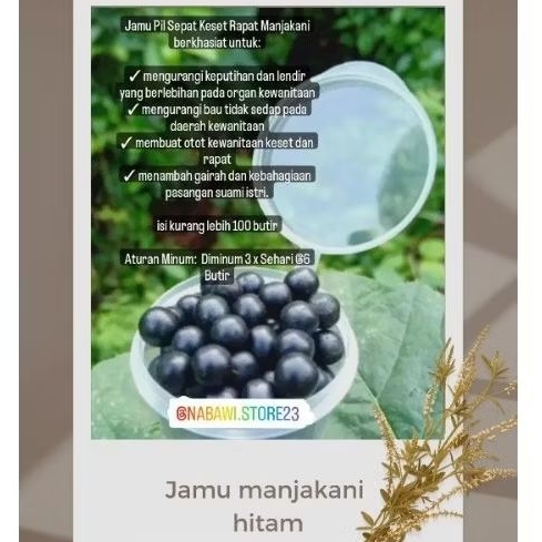 

Jamu MANJAKANI hitam Beli 10 bonus 5 f