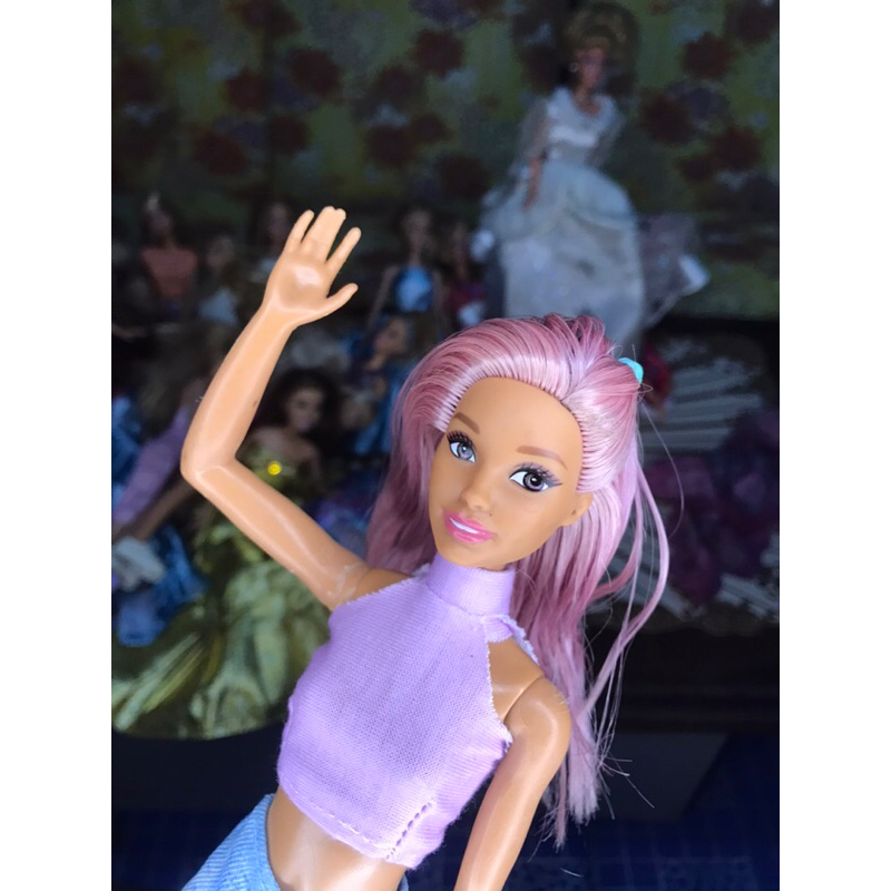 Barbie Carier Artist Popstar singer purple hair doll / Mainan Anak Boneka Barbi Barby Second Origina