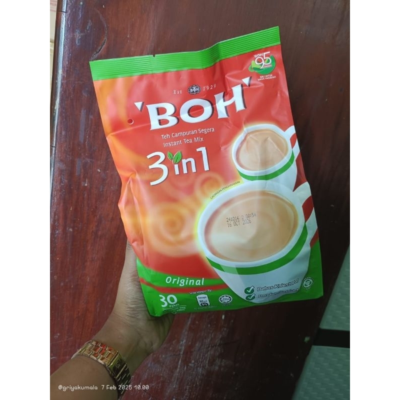 

Ready teh boh 3 in 1 malaysia isi 30 / teh boh 3in1 isi 30 stik