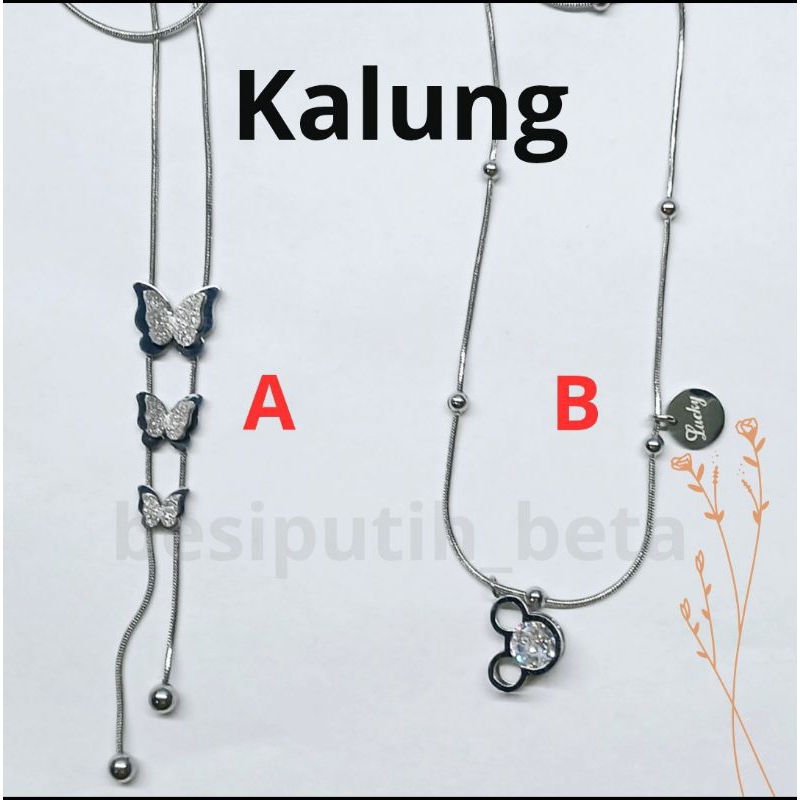 kallung besi putih ambon / kalung besi putih asli
