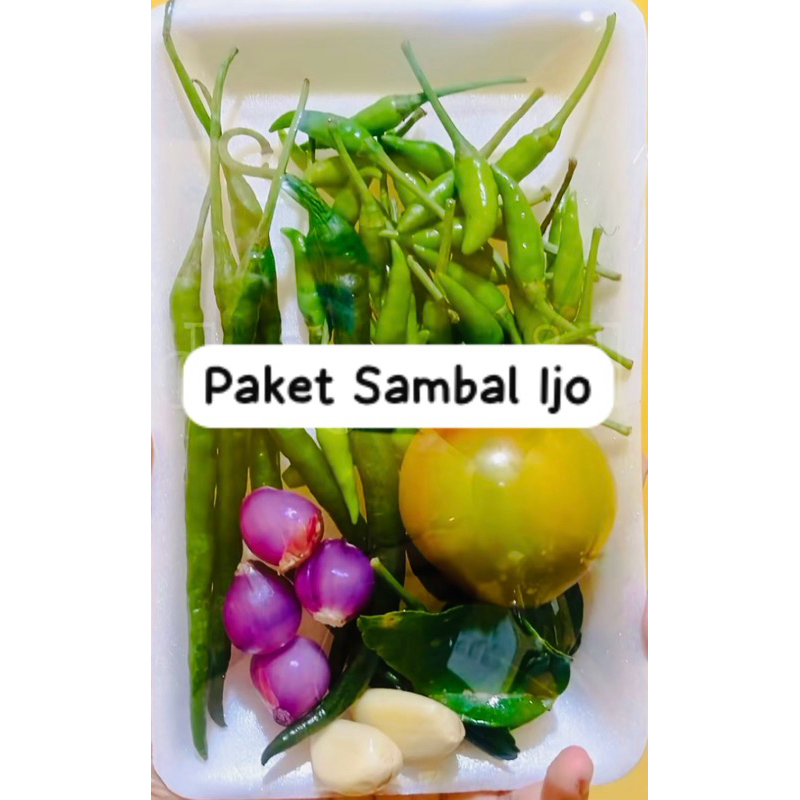 

Paket Sambal Ijo siap masak