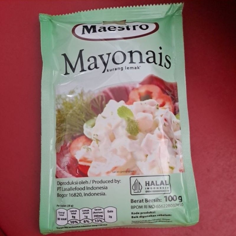 

maestro mayonais kemasan 100gr