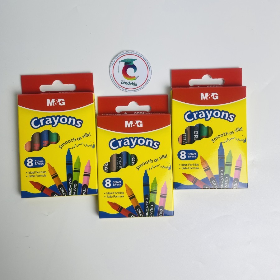 

Crayon Krayon Oil Pastel M&G 8 warna