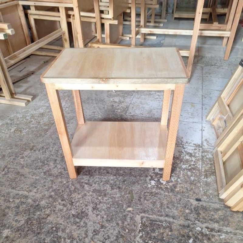 meja susun 2 60x40x60 bahan jati belanda