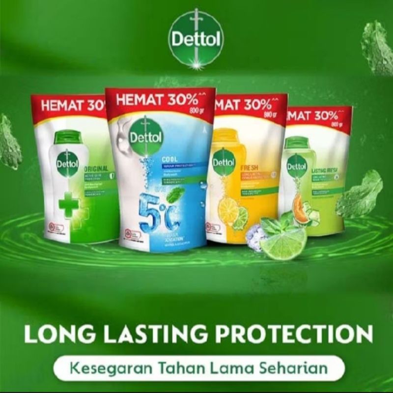 Dettol Body Wash | Dettol Sabun Mandi Cair 800gr