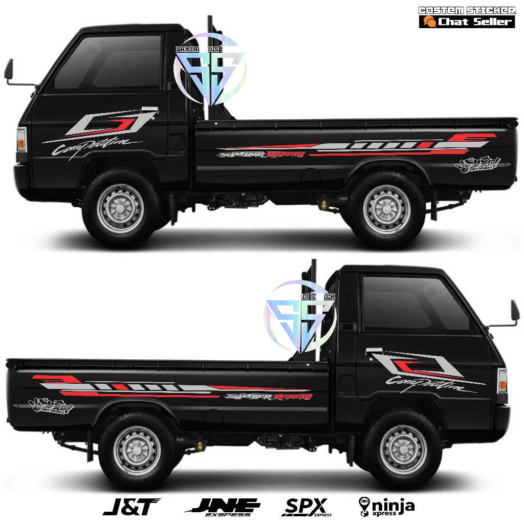 sticker cutting pick up l300s sticker variasi pick up l300 pick up t120ss terbaru