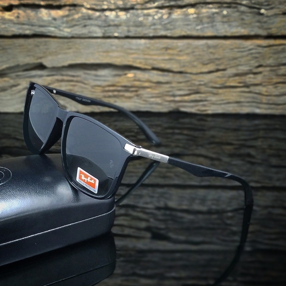 KACAMATA HITAM REYBAN SPORT TERBARU LENSA KACA ANTISILAU ANTIRADIASI OUTDOOR INDOOR