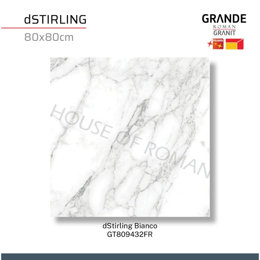 ROMAN GRANIT GRANDE dStirling Bianco 80X80 GT809432FR ROMAN GRANIT