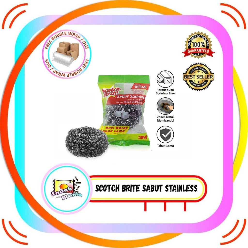 Scotch Brite Sabut Stainless 3M Sabut Kawat Cuci Piring