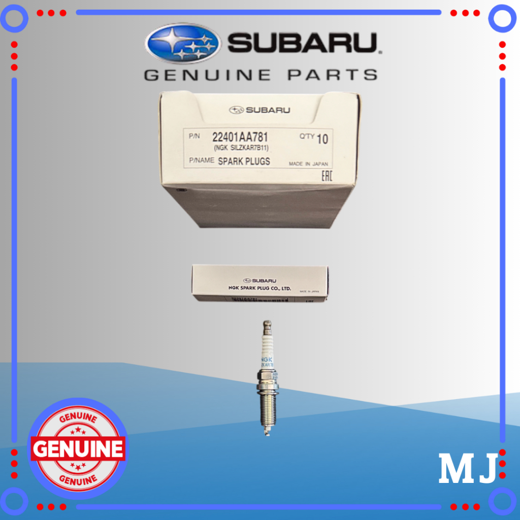 ORIGINAL SUBARU Busi Spark Plug NGK SILZKAR7B11 22401AA781 XV FORESTER IMPREZA LEGACY OUTBACK LEGACY
