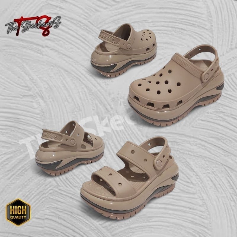Crocs Mega Clog / Crocs mega crush slide / Sandal crocs wanita / Mega crush slide / Mega clog