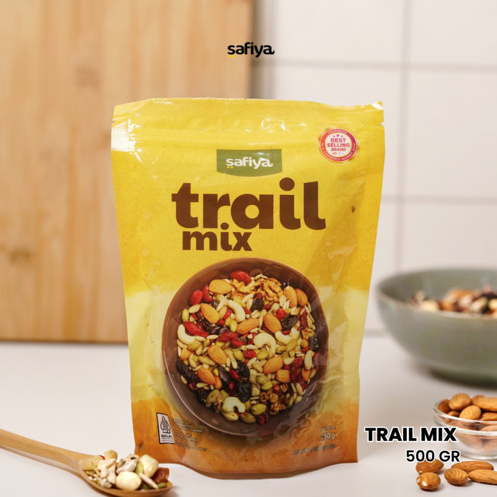 

Trail Mix Safiya 500 gr Kacang Buah Kering | Snack Camilan Sehat Sereal Makanan Ringan Roasted Dried Fruit Healthy Food