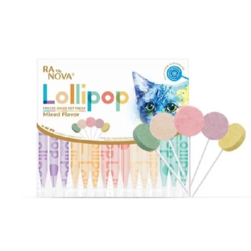 

Ranova Lollipop Freeze Dried Pet Treat Mixed Flavor 1,4g*15sachet