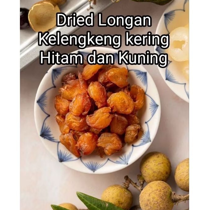 

Dried Longan 100g Kelengkeng kering Hitam & Kuning