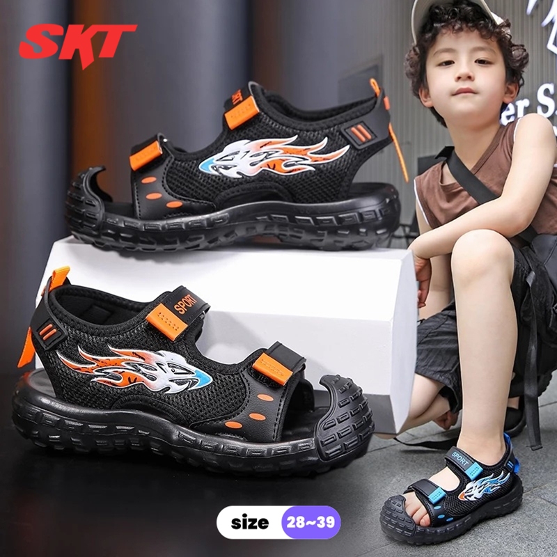 100% Import Sandal Anak Laki-laki Sendal Gunung Sport Anak Siswa Non-slip Lembut Sole Sepatu Bayi Re