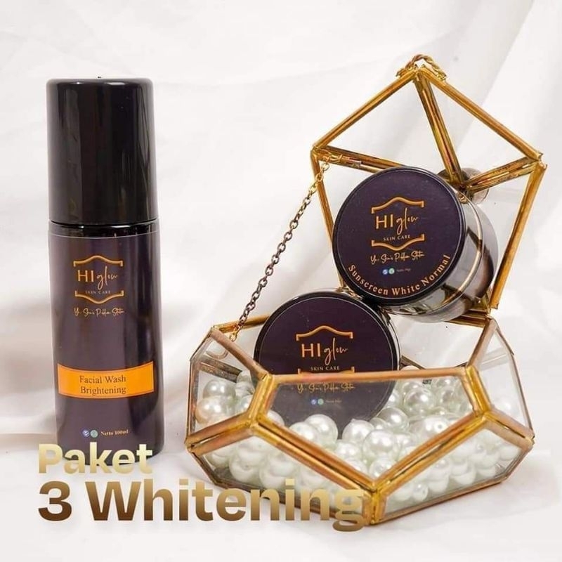 PAKET CUSTOM HI GLOW SKINCARE 100% ORI JERAWAT/FLEK/WHITENING