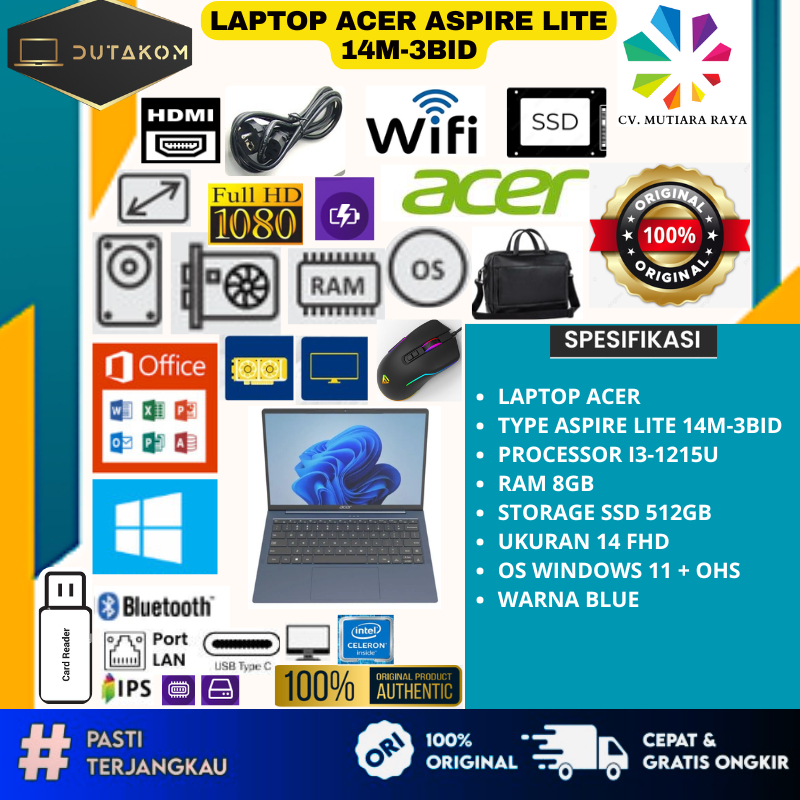 LAPTOP ACER ASPIRE LITE 14M-3BID