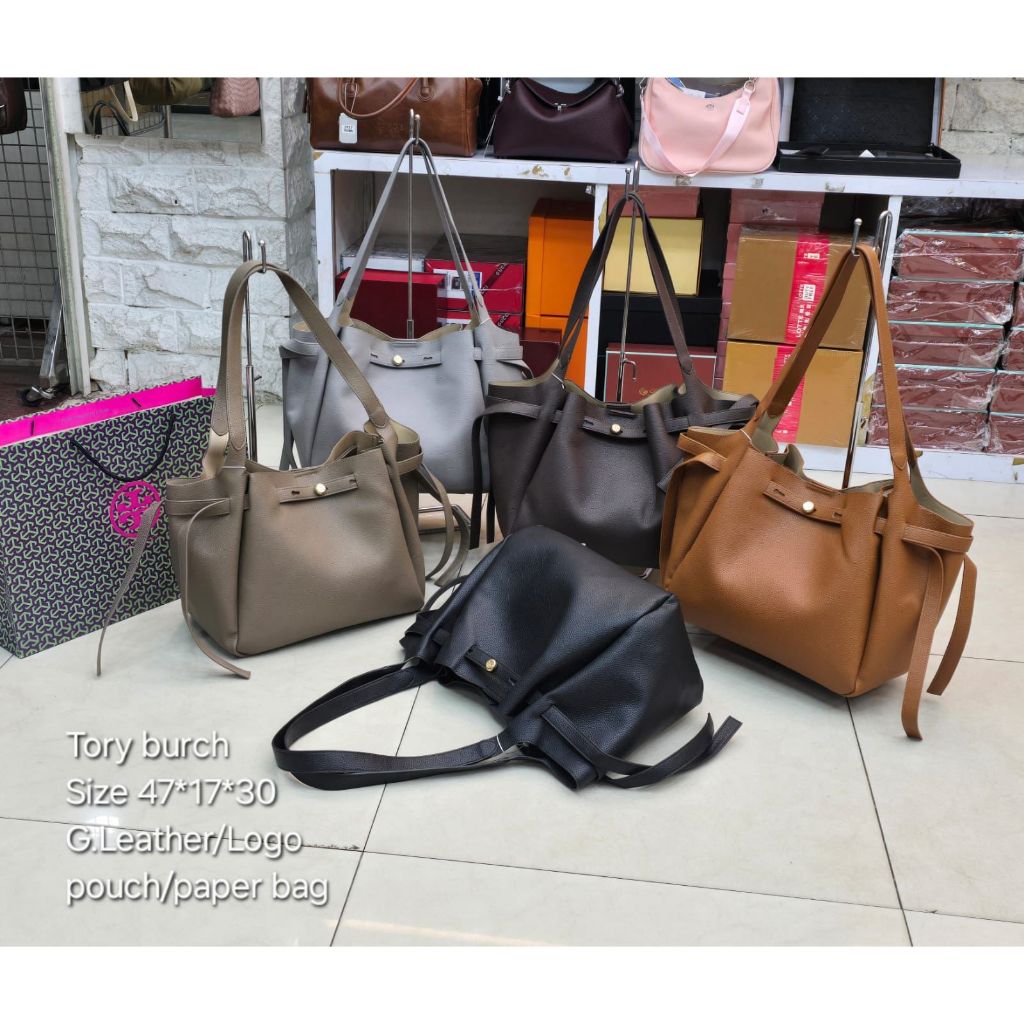 TAS WANITA TB TRB TB01 TOTE BAG TOTEBAG ROMY BAG BUCKLE BUCKET FASHION LEATHER FREE PAPERBAG