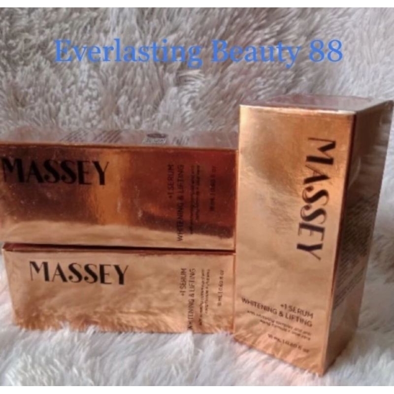 Massey + 1 Serum Whitening & Lifting - elastisitas kulit wajah - menyamarkan garis halus & pencerah 