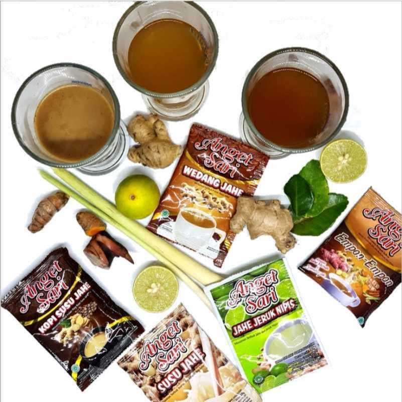 

ANGET SARI 1 Pack - 5 sachet - Wedang Jahe - Susu Jahe - Jahe Jeruk Nipis - Oleh Oleh Khas Jogja