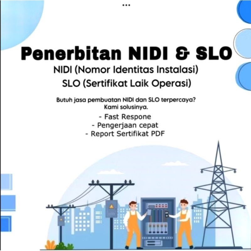 

KHUSUS DKI JAKARTA Penerbitan SLO dan NIDI RESMI