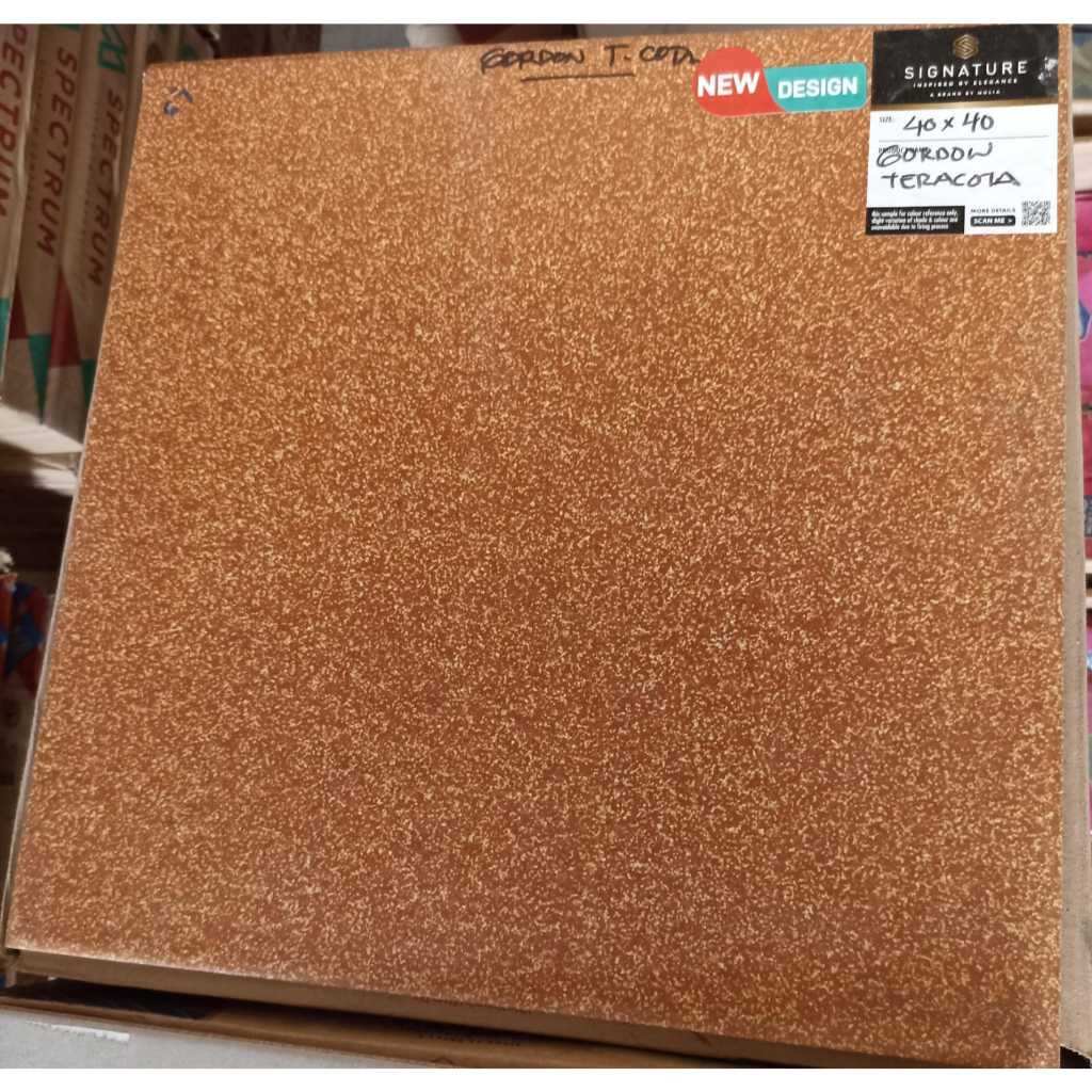 KERAMIK UKURAN 40X40 GORDON TERACOTA KERAMIK LANTAI DINDING NEW DESIGN signature
