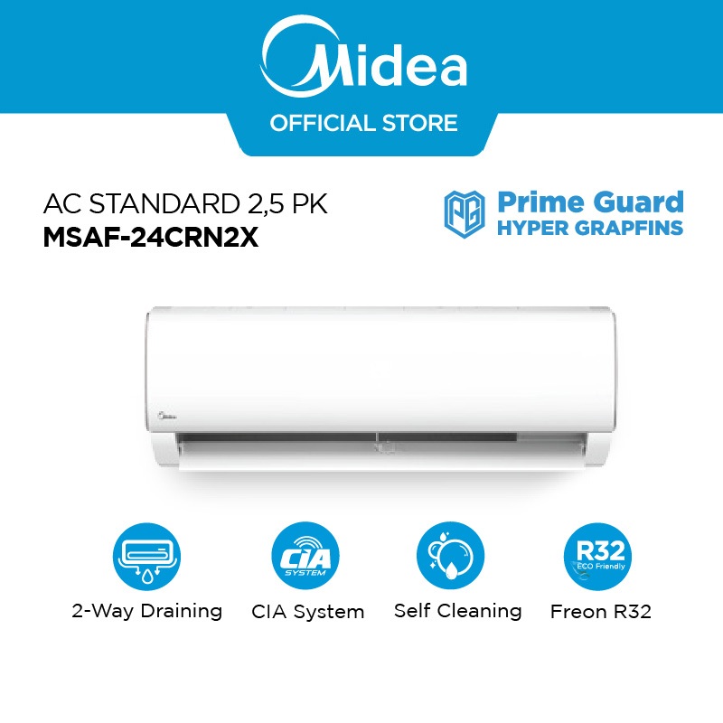 Midea AC Split MSAF-24CRN2 - Standard 2.5 PK R32 Series