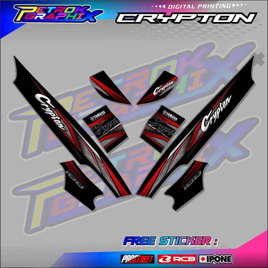 STRIPING VARIASI YAMAHA CRYPTON / STICKER LIST MOTOR YAMAHA CRYPTON