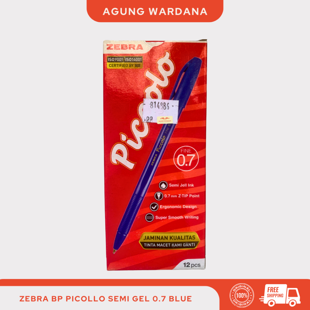 

BOLPOIN BIRU ZEBRA PICOLLO SEMI GEL 0.7MM BLUE