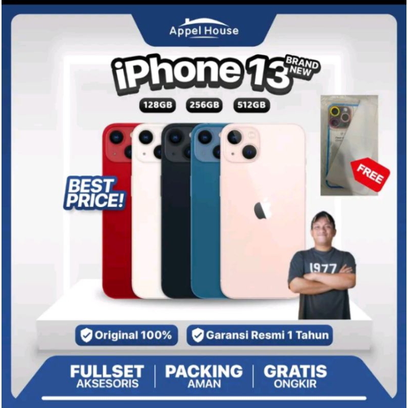 AppelHouse x Sefrico iPhone 13 128GB Garansi resmi 1 tahun Indonesia iBox Tam GDN