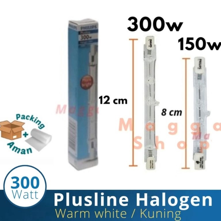 55LARIS MANIS PHILIPS LAMPU HALOGEN STICK 3W  PHILIPS LAMPU PLUSLINE HALOGEN STICK PHILIPS 3 Watt  P