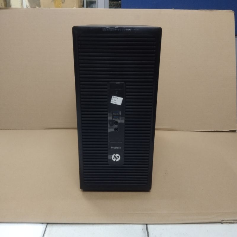 pc hp prodesk 400 g2 mt pentium G3240 ram 4 gb ddr3 hardisk 500 gb like new seperti baru