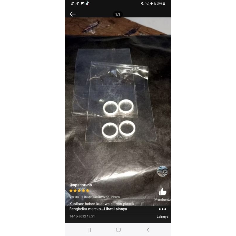 20 BIJI RING PLASTIK SULING SHOCK CUSTOM MX KING