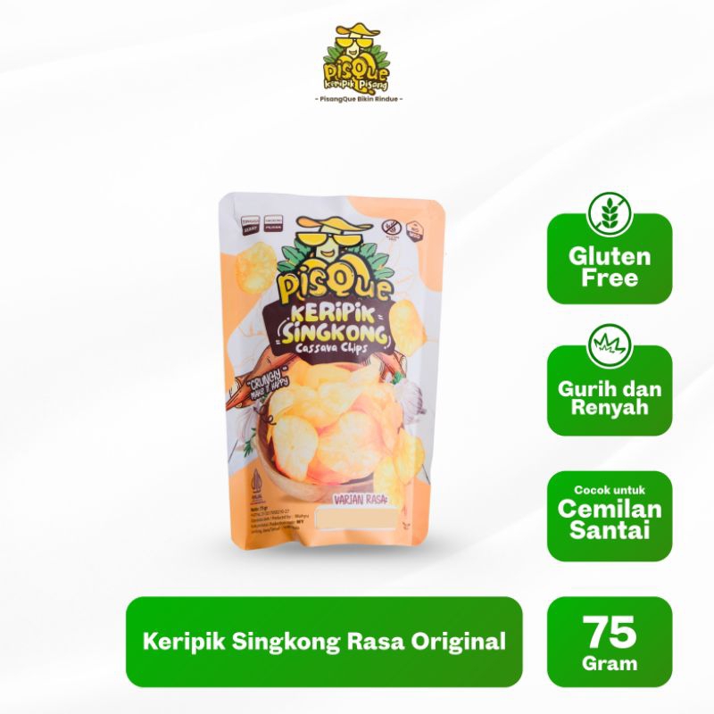 

PisqueChips 75gr - Keripik Singkong Renyah & Gurih Rasa Original