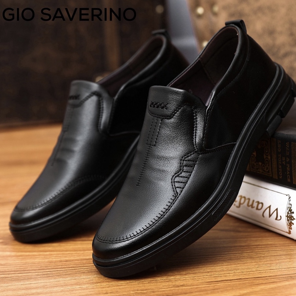 55REKOMENDASI Flash Sale Gio Saverino Sepatu Pantofel Pria Sepatu Kerja Laki Laki Louis Sepatu Forma